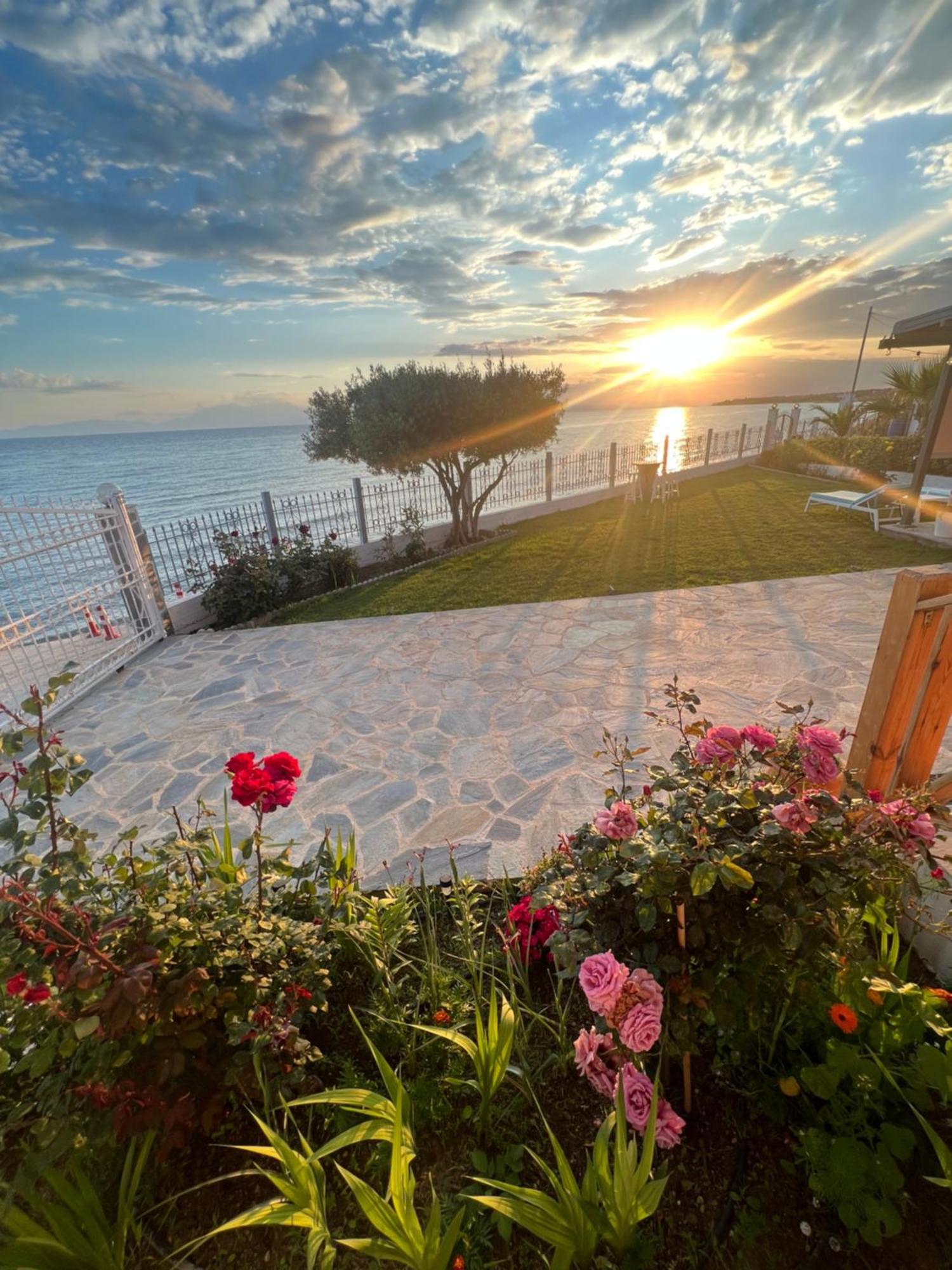 Beachfront Villa Athina Vergia Exterior foto